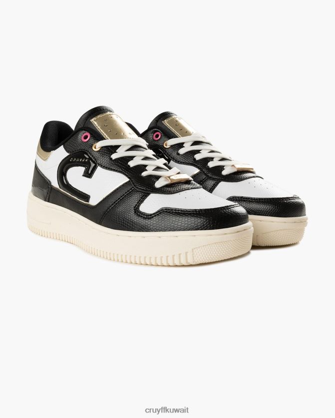 Cruyff أسود / أبيض نحيف كامبو منخفض لوكس Z02JN988 أحذية رياضية