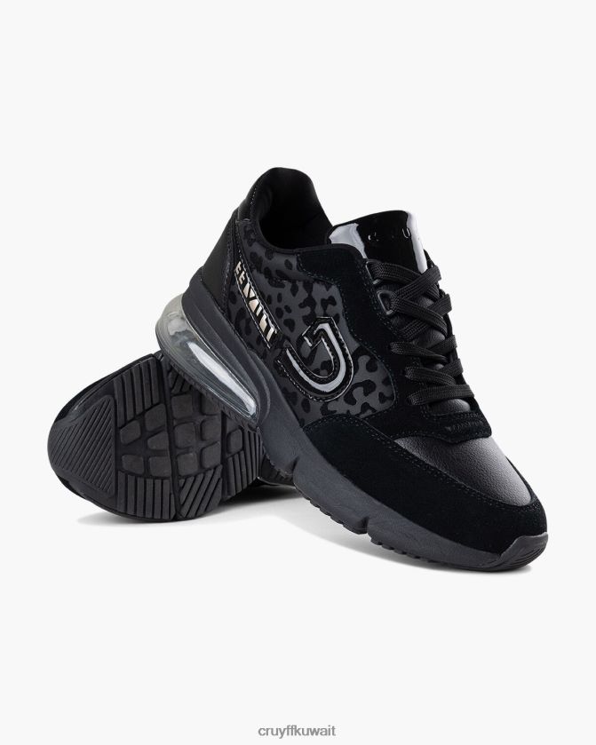 Cruyff أسود نحيف فلاش الماس Z02JN993 أحذية رياضية