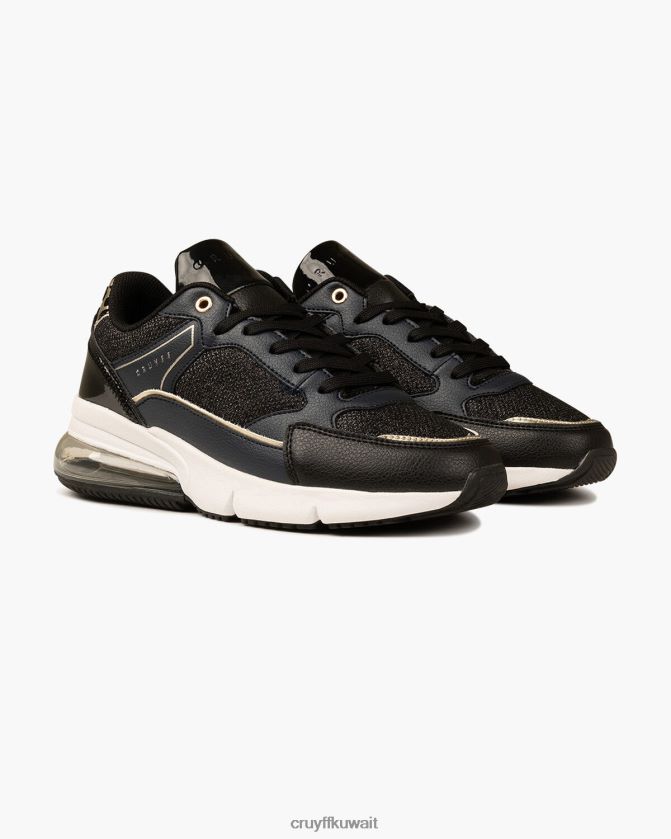 Cruyff أسود / أزرق نحيف الماس Z02JN994 أحذية رياضية