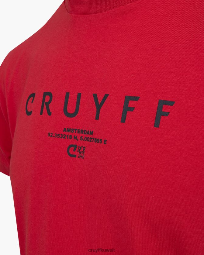 Cruyff أحمر رجال سيتي باك تي ams Z02JN641 تي شيرت