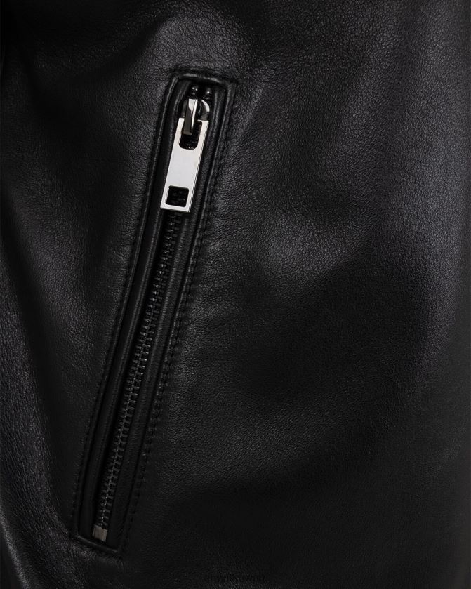 Cruyff أسود رجال سترة هارينغتون الجلدية dante Z02JN684 السترة