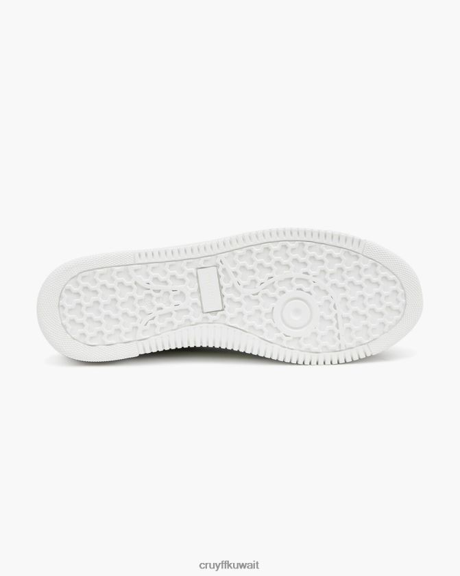 Cruyff رمادي رجال جلد شبكي ناعم / غير لامع من joan Respiro Z02JN840 أحذية رياضية