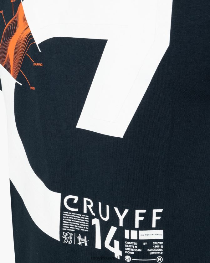 Cruyff ليالي زرقاء رجال آلان ss نقطة الإنطلاق Z02JN123 تي شيرت