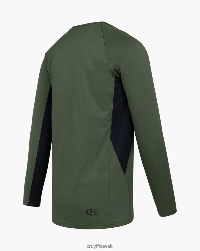 Cruyff أخضر / أسود رجال قميص tik turn ls Z02JN664 تي شيرت